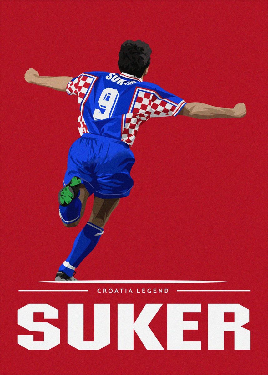 Davor Suker Sport Soccer Futbol Poster