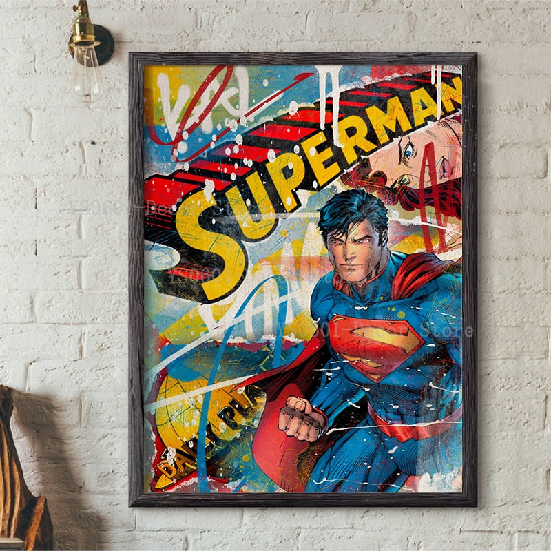 Superman DC Graffiti Poster