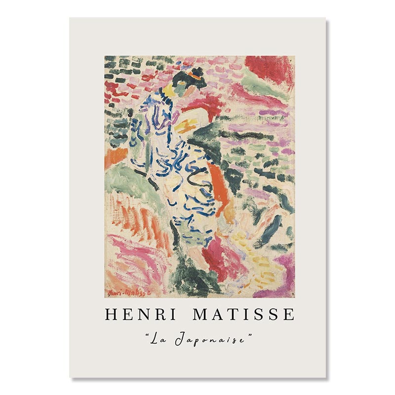 Henri Matisse La Japainse Artwork Canvas Poster