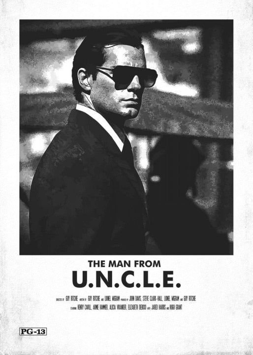 The Man From U.N.C.L.E. Henry Cavill Minimalist Movie Poster