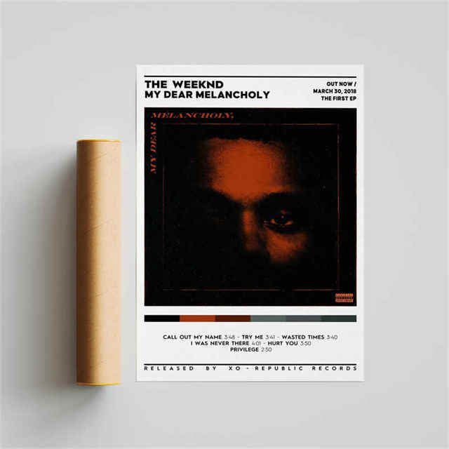My Dear Melancholy The Weeknd Album Cover Poster