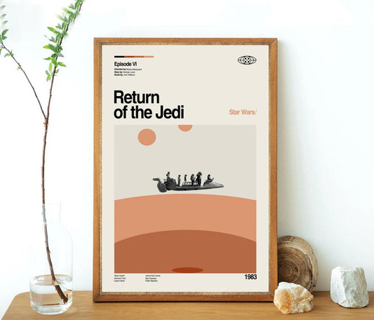 Return of The Jedi Starwars Minimalist Movie Poster