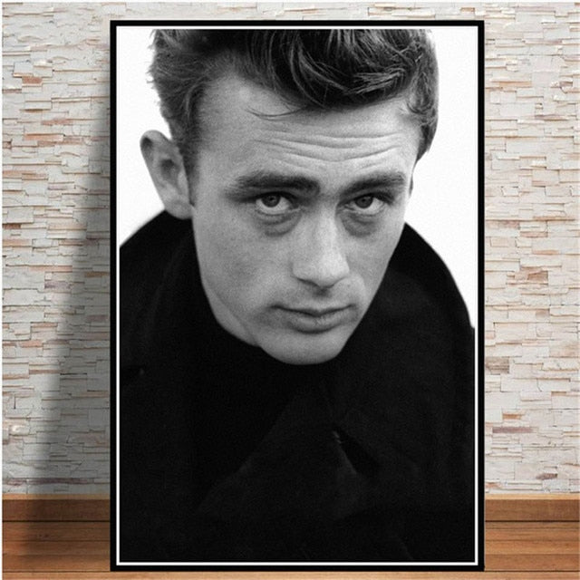 James Dean Vintage Black and White Portrait Poster