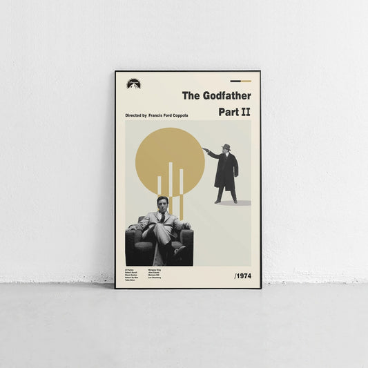 Godfather Part II Minimalist Movie Wall Art Poster