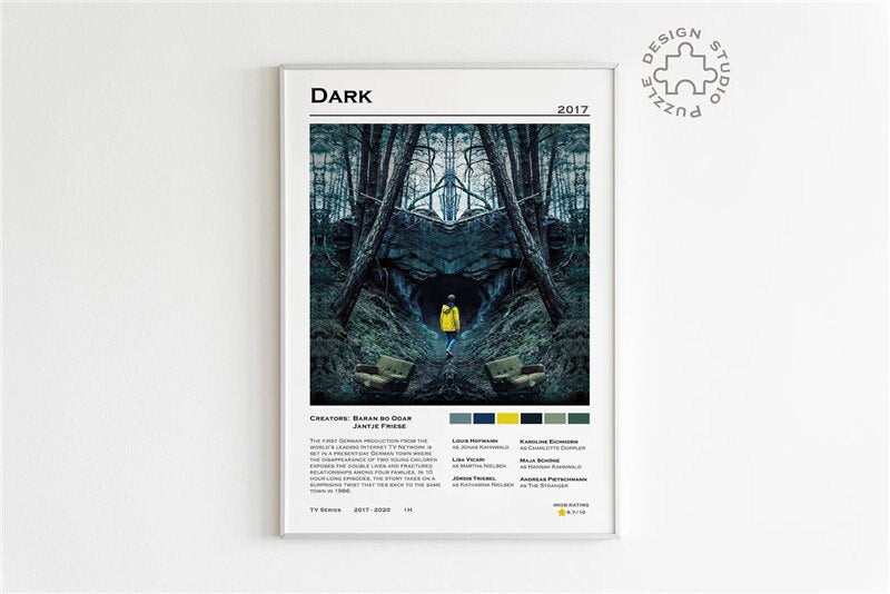 Dark Movie Minimalist Wall Art Poster