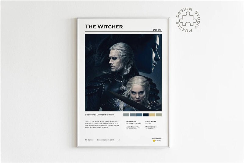 The Witcher Minimalist Wall Art Poster