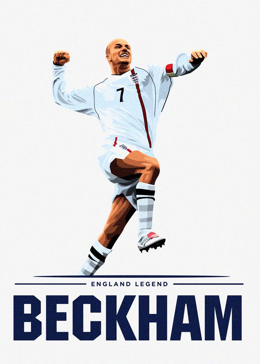 David Beckham Sport Soccer Futbol Poster