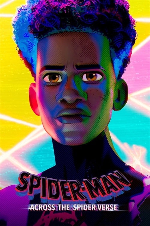 Across The Spider-Verse Miles Morales Spider-Man Movie Poster