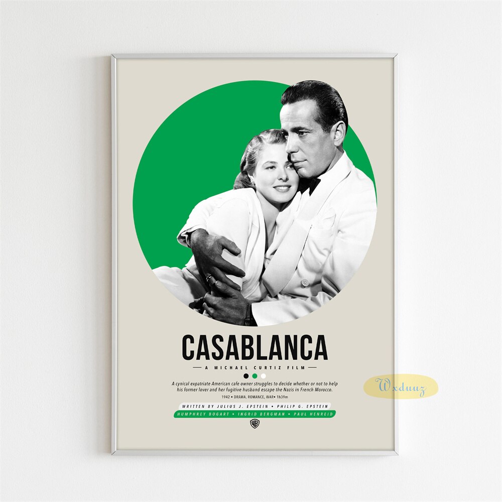 Casablanca Minimalist Movie Poster