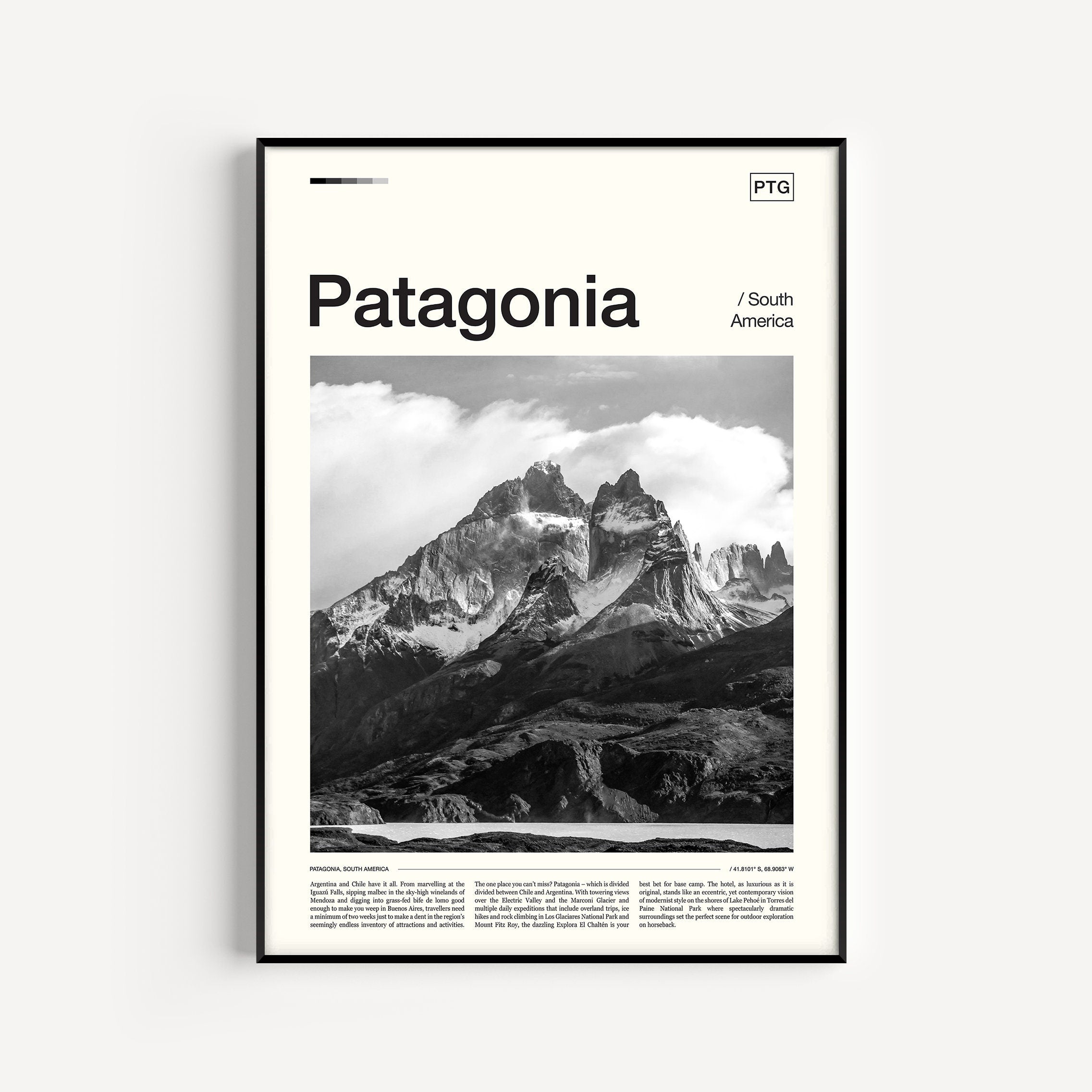 Patagonia Travel Print Poster – Aesthetic Wall Decor