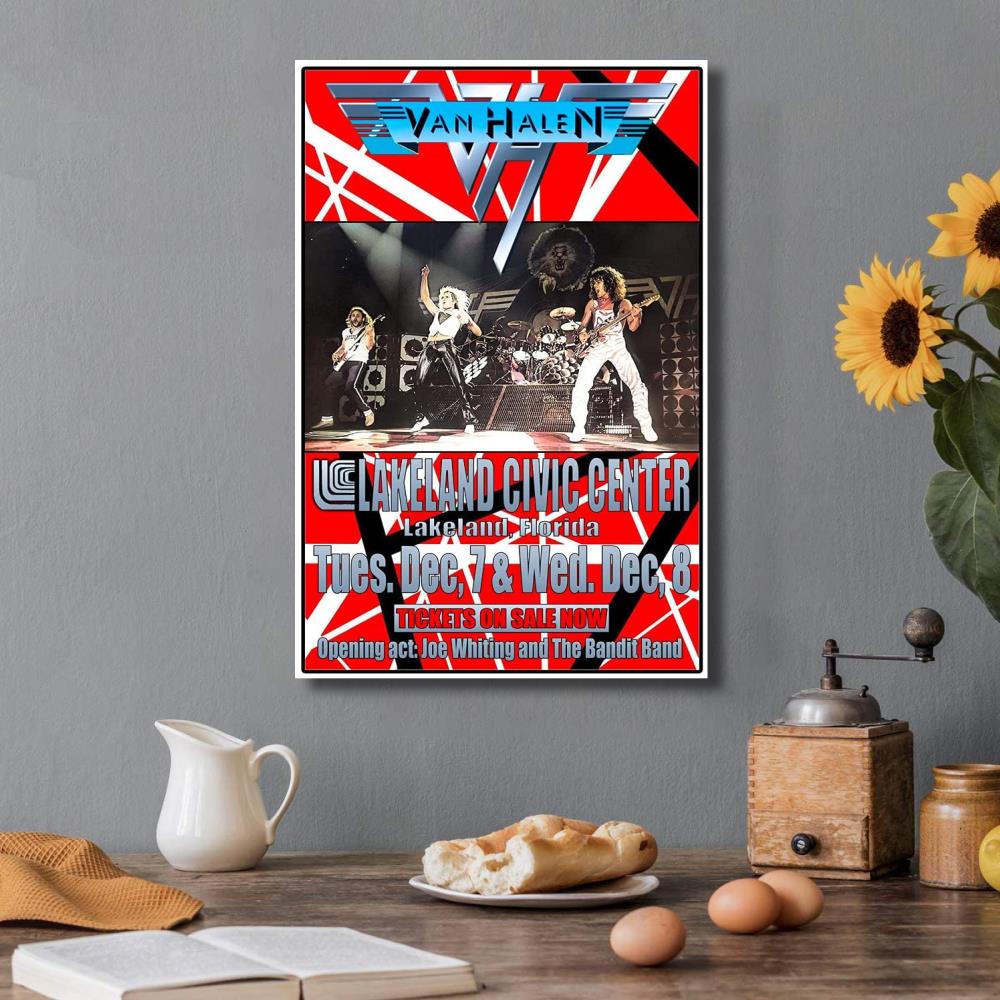 Van Halen Band Civic Center Concert Poster