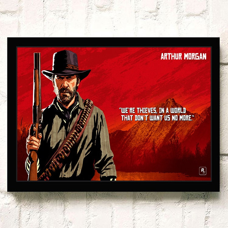 Red Dead Redemption Arthur Morgan Wall Art Poster