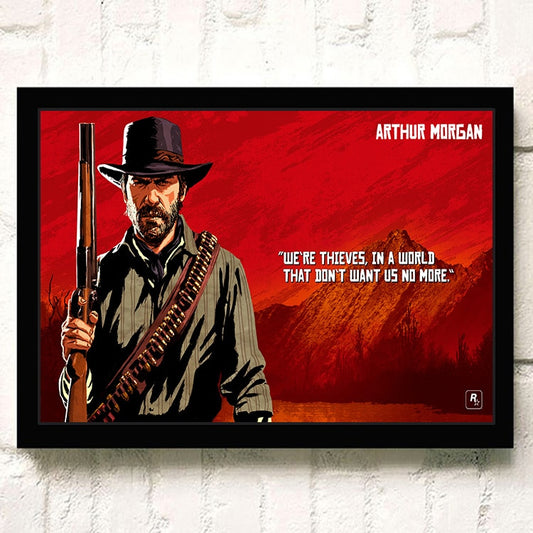 Red Dead Redemption Arthur Morgan Wall Art Poster