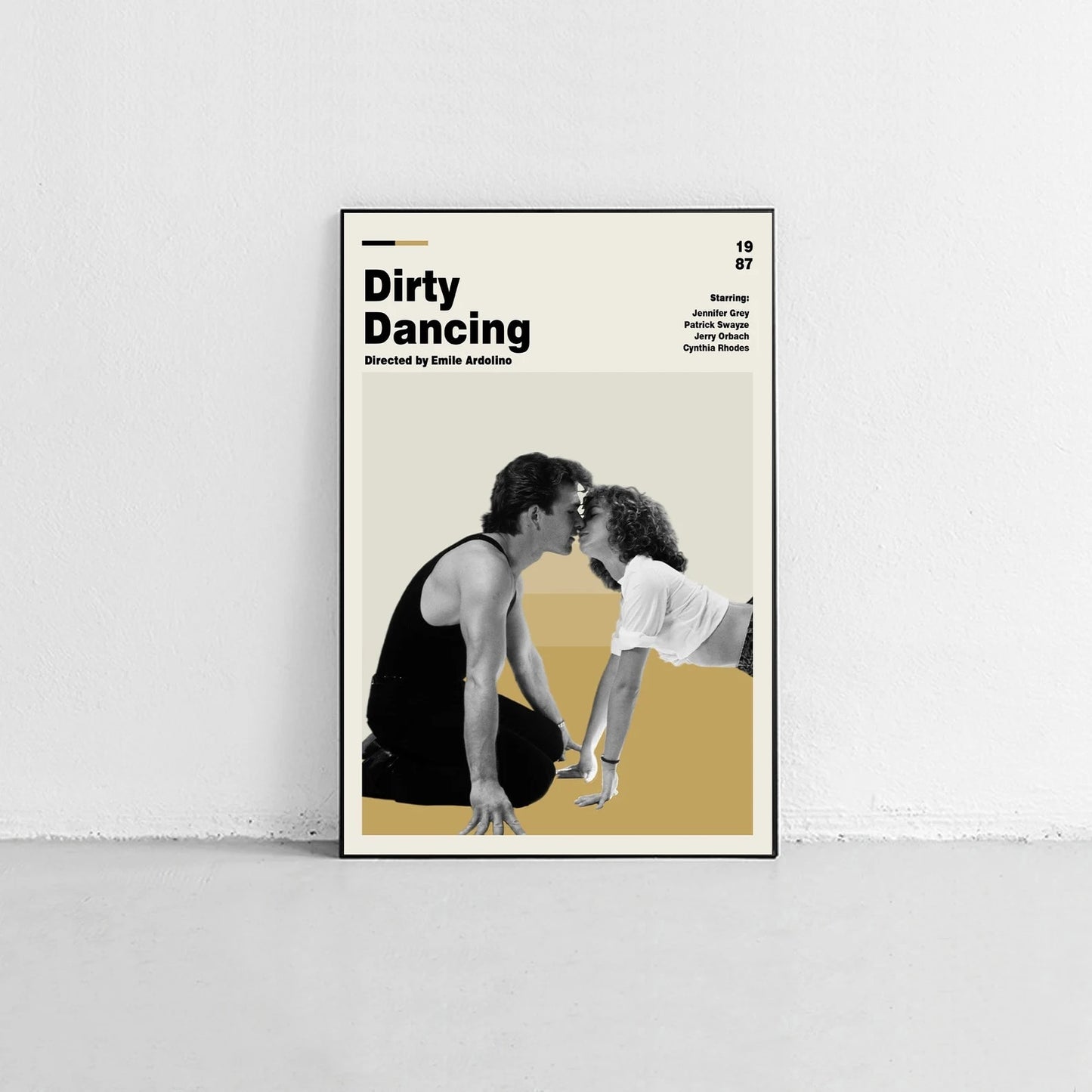 Dirty Dancing Minimalist Movie Wall Art Poster