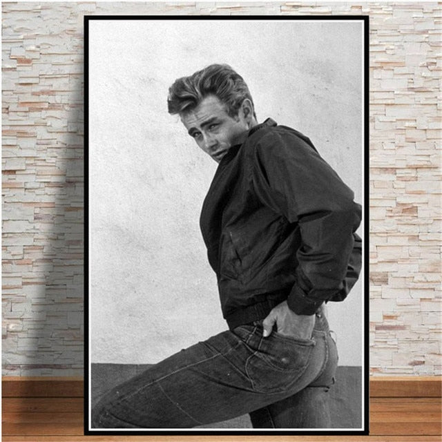 Vintage James Dean Portrait Poster