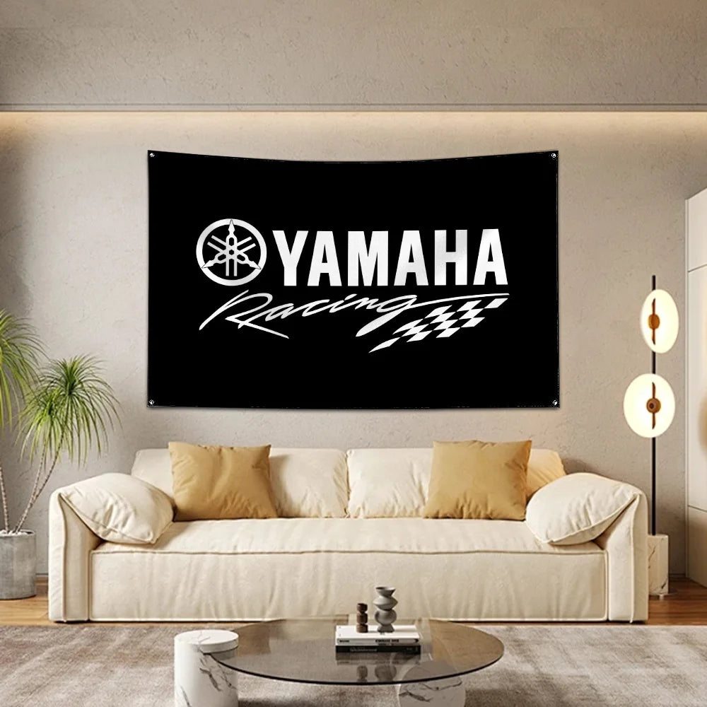 Yamaha Racing Tapestry Flag