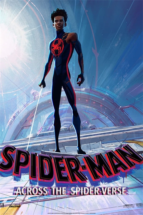 Across The Spider-Verse Blue Movie Poster