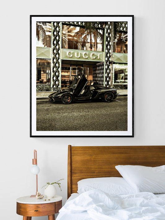 Gucci Lambo Luxury Car Poster