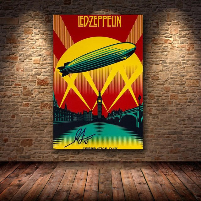 Led Zeppelin Abstract Artwork Poster