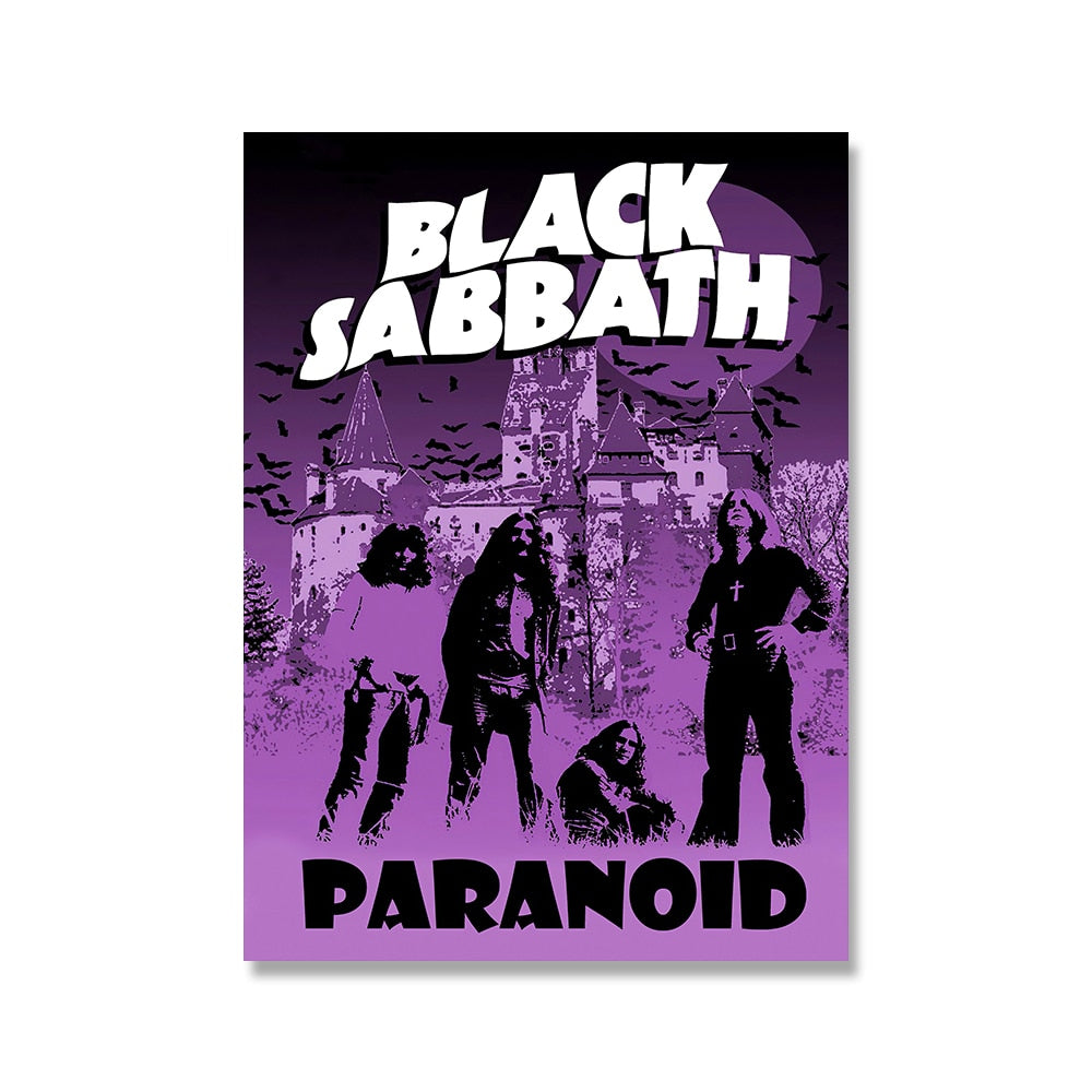 Black Sabbath Paranoid Rock Poster