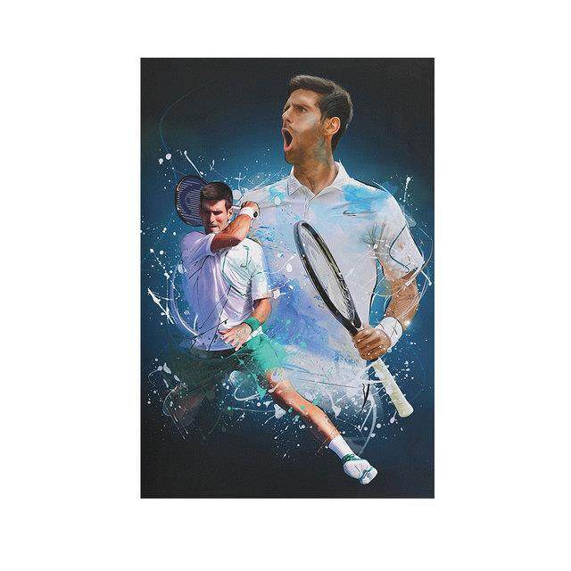 Novak Djokovic Tennis Star Poster