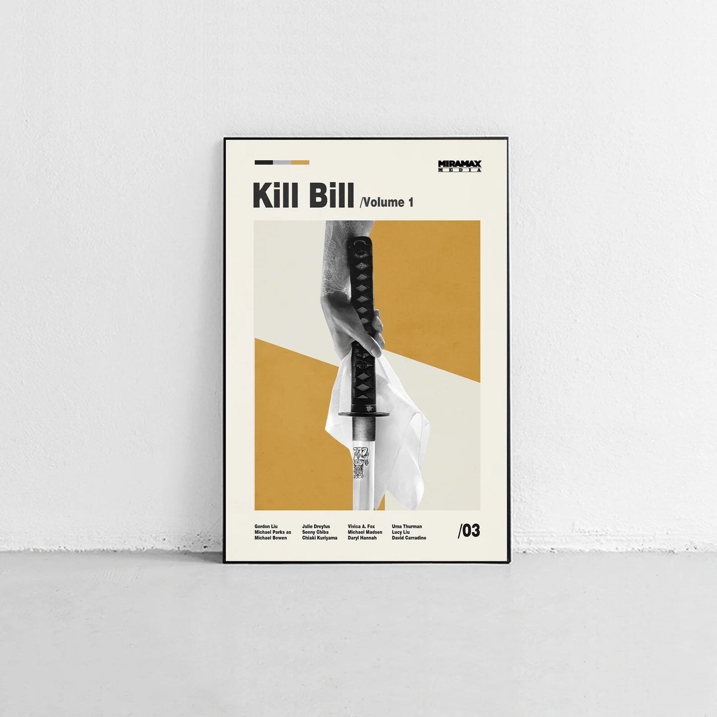 Kill Bill Vol. 1 Minimalist Movie Wall Art Poster