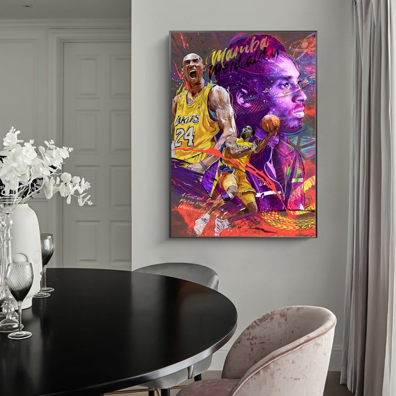 Kobe Bryant NBA Graffiti Painting Poster