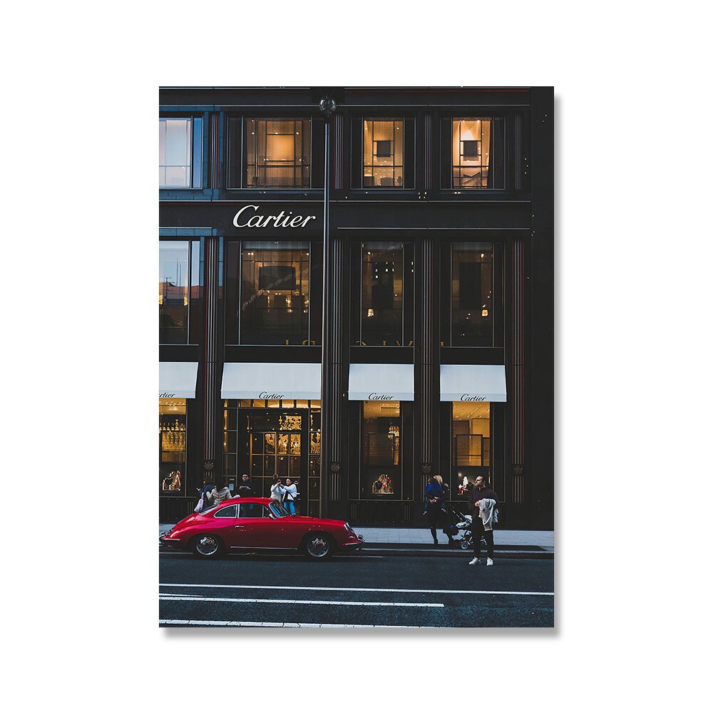 Cartier Store Luxury Wall Art Poster