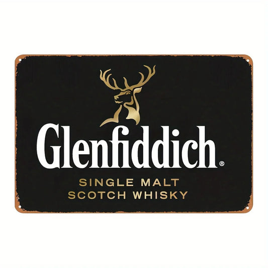 Glenfiddich Scotch Vintage Bar Metal Sign Poster