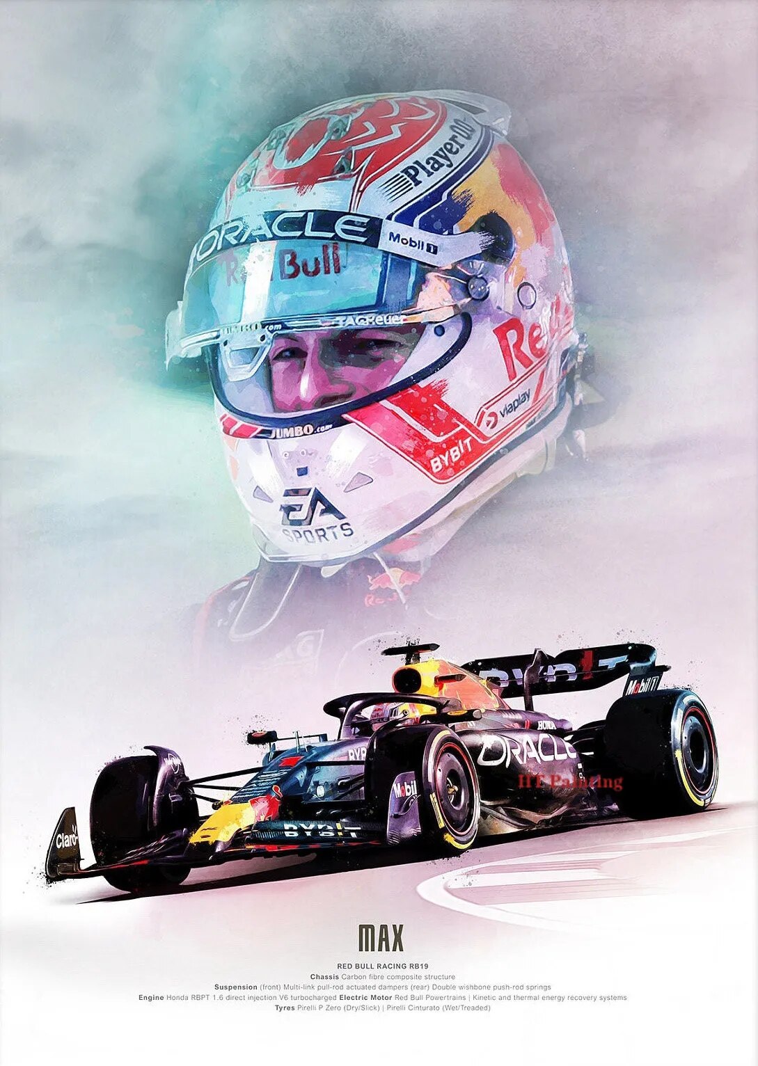Max Verstappen Formula 1 Poster – Aesthetic Wall Decor