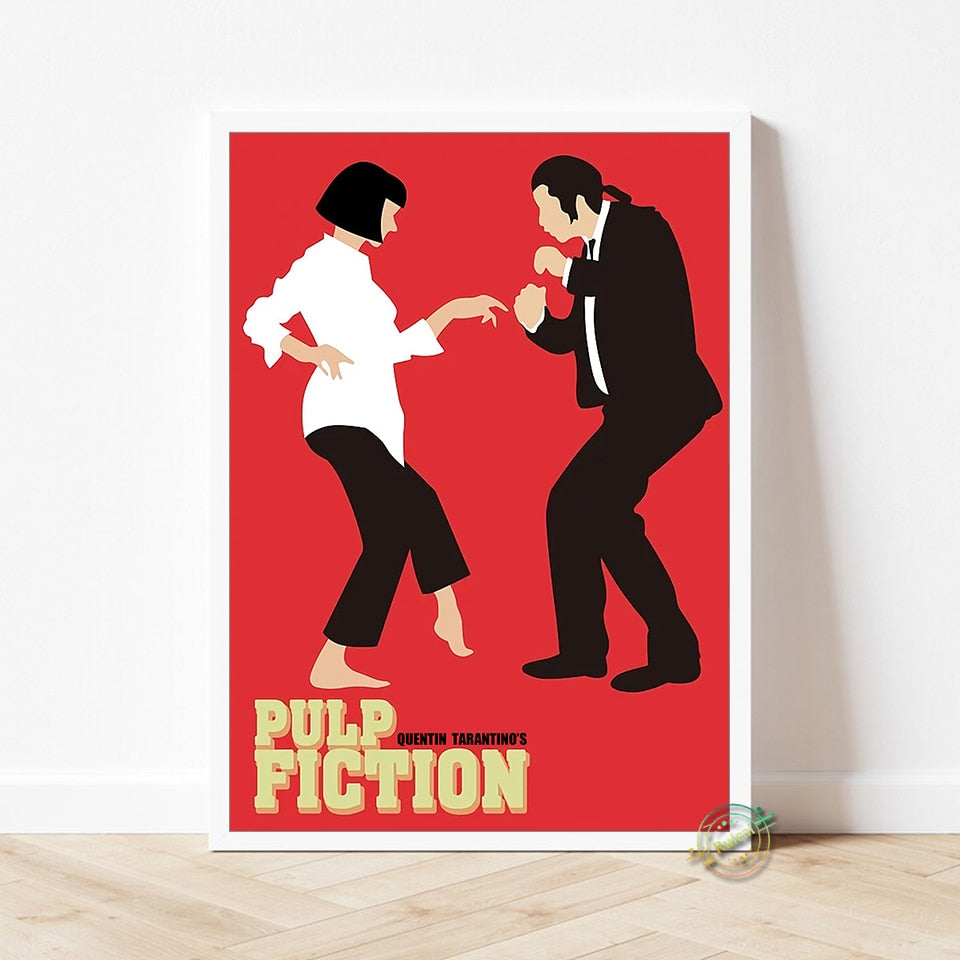 Pulp Fiction Minimalist Artwork Red Poster