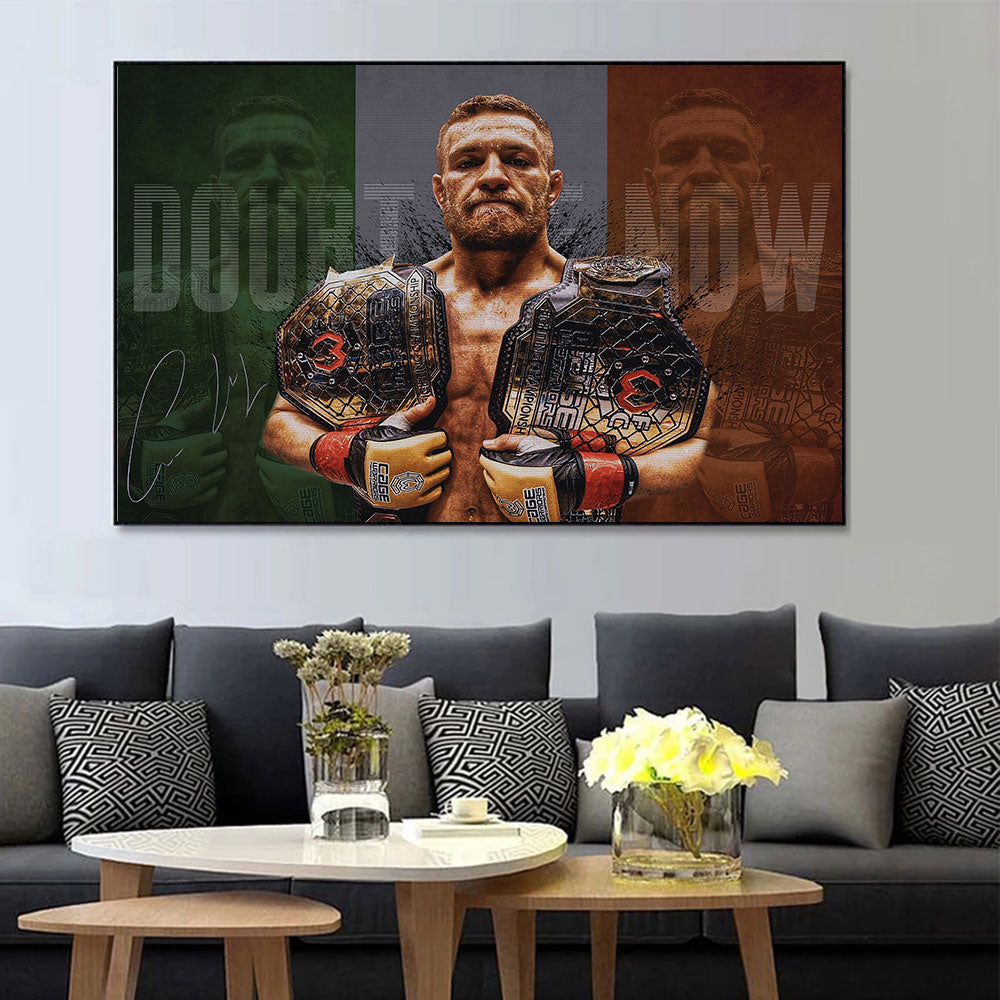 Conor McGregor Doubt Me Now Cage Warriors Poster – Aesthetic Wall Decor