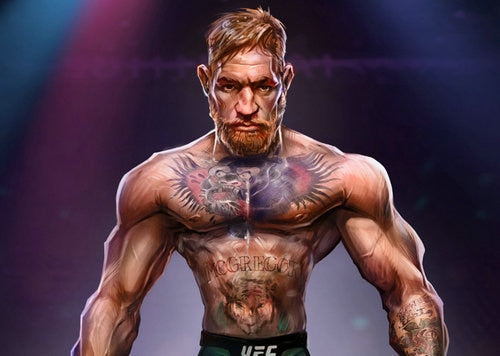 Conor McGregor Cartoon Poster