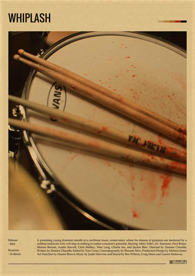 Whiplash Minimalist Movie Poster