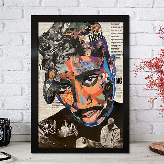 2pac Tupac Abstract Art Poster