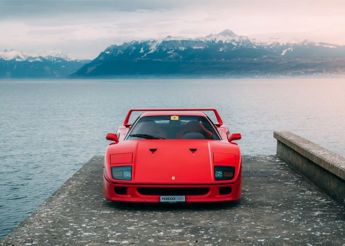 Ferrari Red F40 Poster