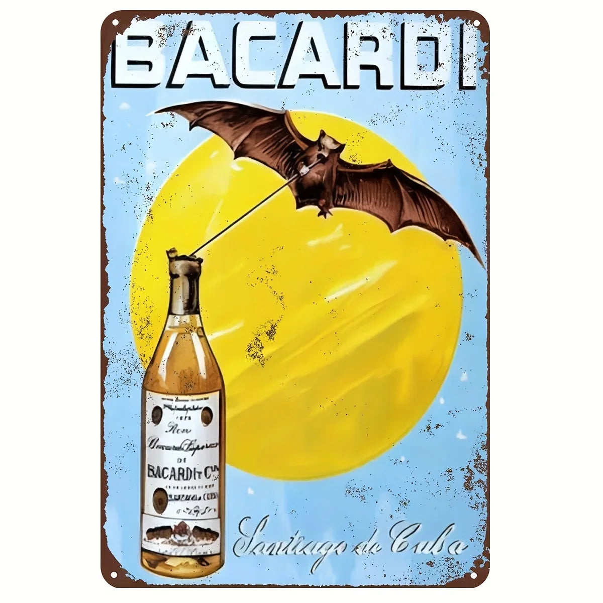 Bacardi Vintage Bar Metal Sign Poster