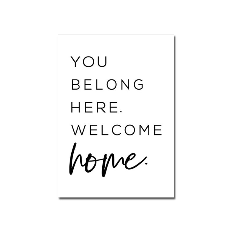 You Belong Here Happy Family Living Room Poster