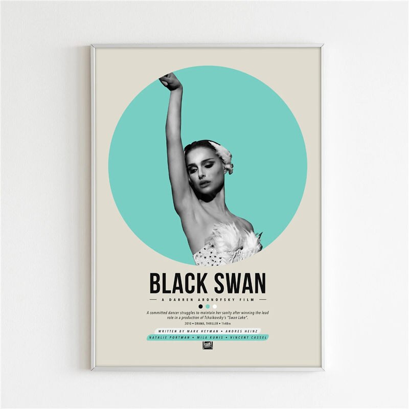 Black Swan Natalie Portman Minimalist Movie Poster