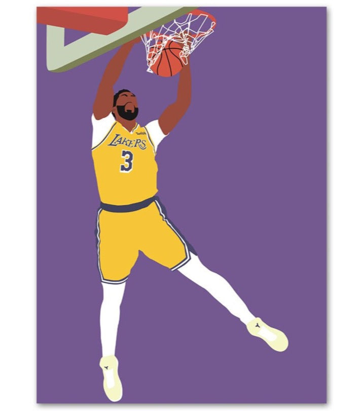 Anthony Davis Laker NBA Poster – Aesthetic Wall Decor