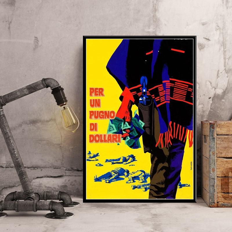 A Fistful Of Dollars Italian Western Movie Poster - Aesthetic Wall Decor