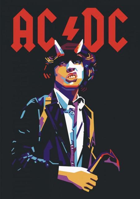 AC/DC Highway To Hell Abstract Poster - Aesthetic Wall Decor