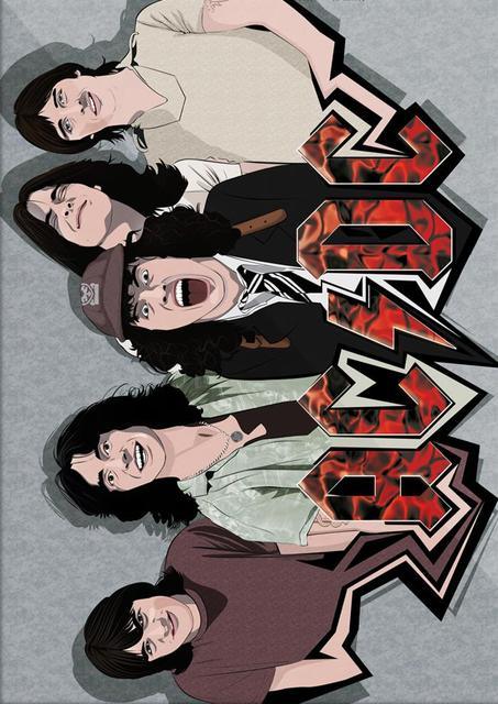 AC/DC Rock Band Poster - Aesthetic Wall Decor