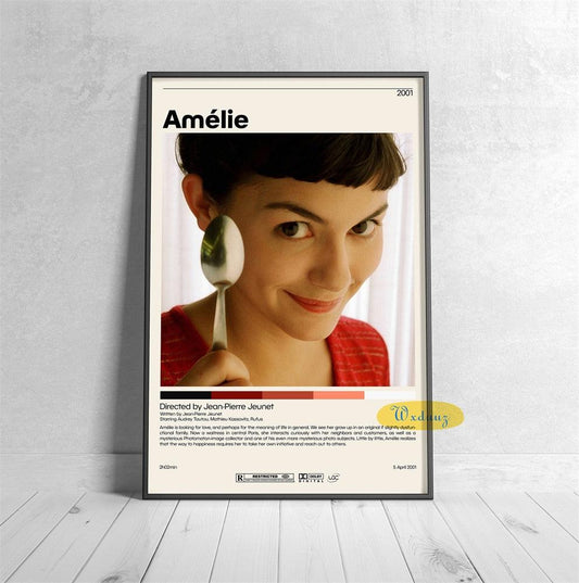 Amelie Movie Minimalist Poster - Aesthetic Wall Decor