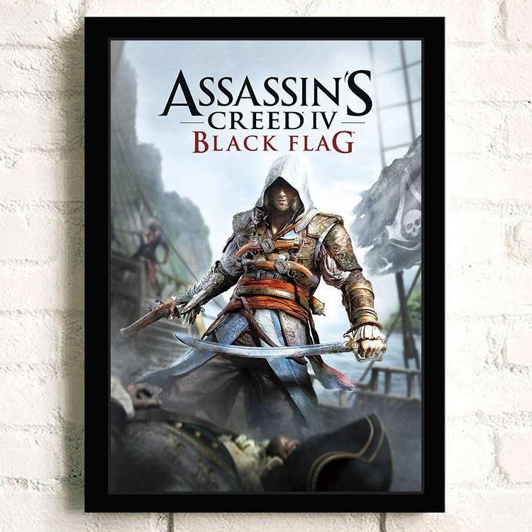 Assassins Creed IV Black Flag Video Game Wall Art Poster - Aesthetic Wall Decor