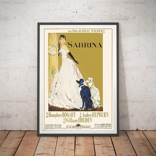 Audrey Hepburn Sabrina Italian Movie Poster - Aesthetic Wall Decor