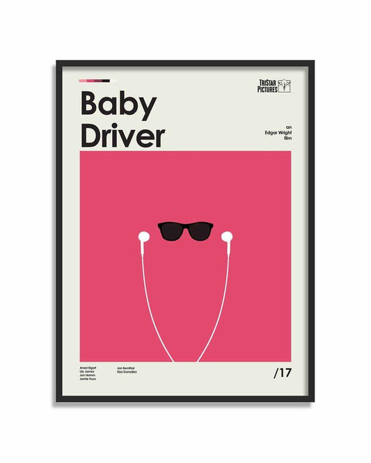 Baby Driver Minimalist Movie Wall Art Poster - Aesthetic Wall Decor