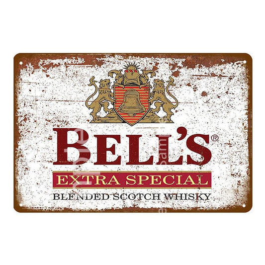 Bell's Extra Special Scotch Whisky Vintage Metal Sign - Aesthetic Wall Decor