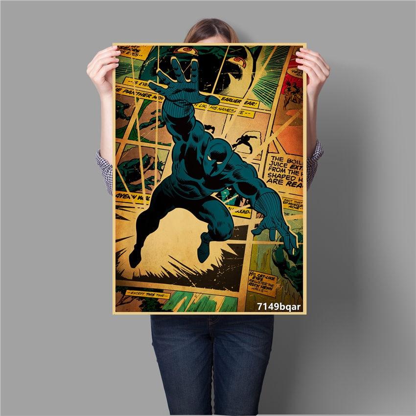 Black Panther Marvel Comic Book Vintage Wall Art Poster - Aesthetic Wall Decor