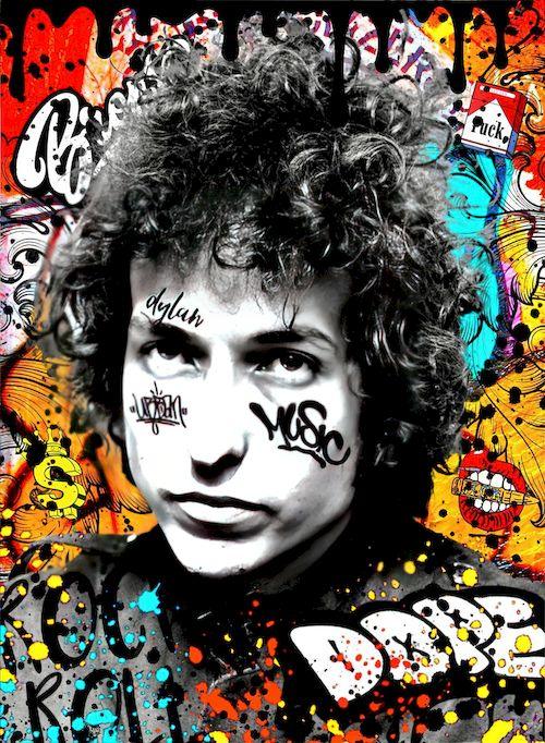 Bob Dylan Pop Art Poster - Aesthetic Wall Decor